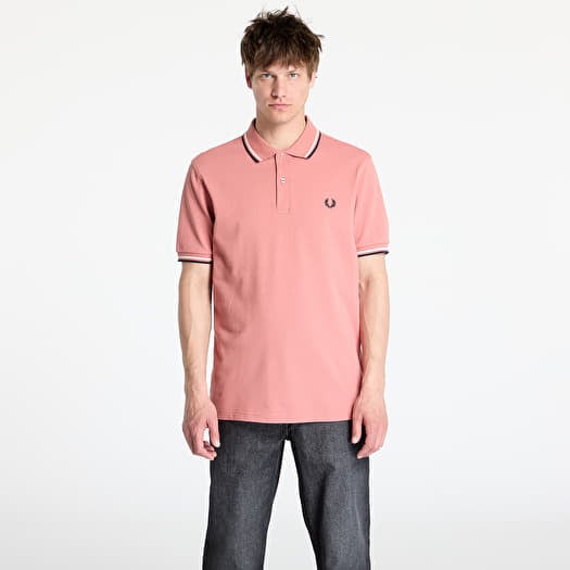 T-shirt FRED PERRY Twin Tipped Shirt Putty Pink/ Ecru/ Navy