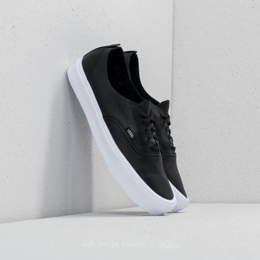 Vans authentic leather black mono online