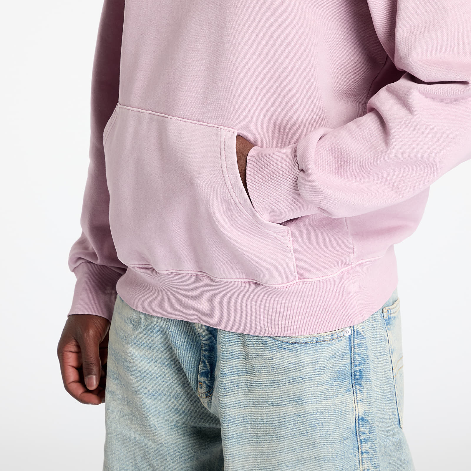 Bluzy Carhartt WIP Hooded Nelson Sweat UNISEX Hortensia Garment Dyed