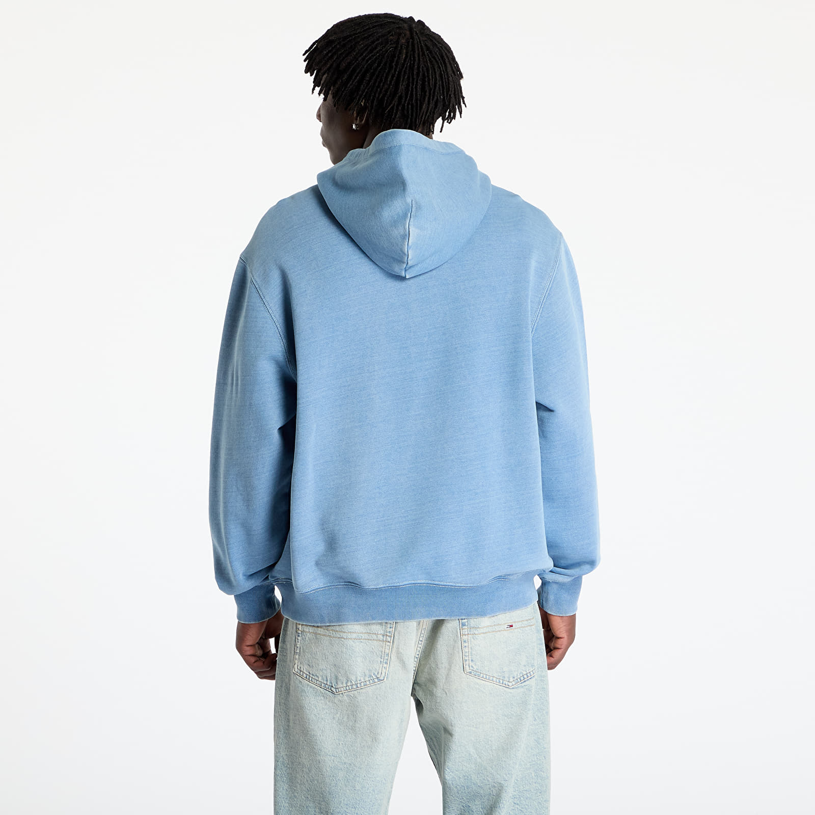 Dukserice Carhartt WIP Hooded Ingo Sweat UNISEX Light Blue Garment Dyed