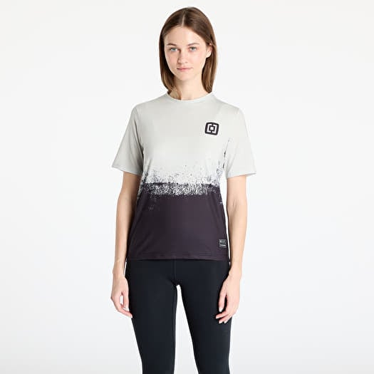 T-krekls Horsefeathers W Quantum Bike Jersey Silver Birch/ Black