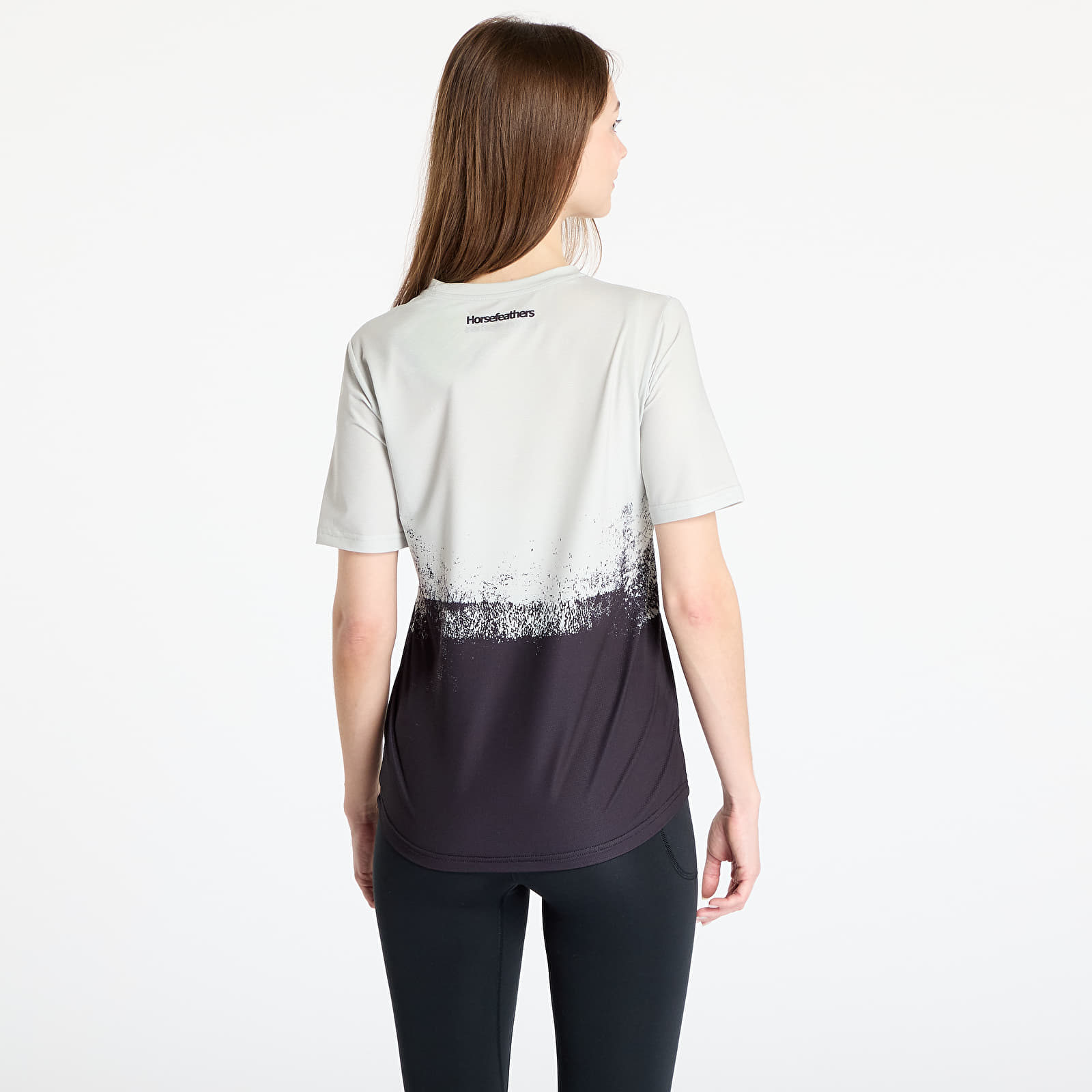 T-shirts Horsefeathers W Quantum Bike Jersey Silver Birch/ Black