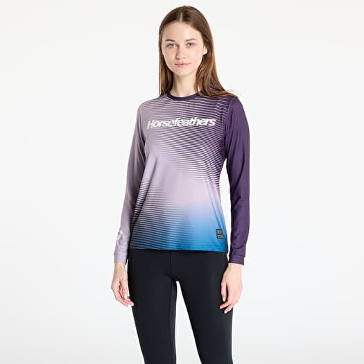 T-shirt Horsefeathers W Quantum Ls Bike Jersey Iris Fade Out