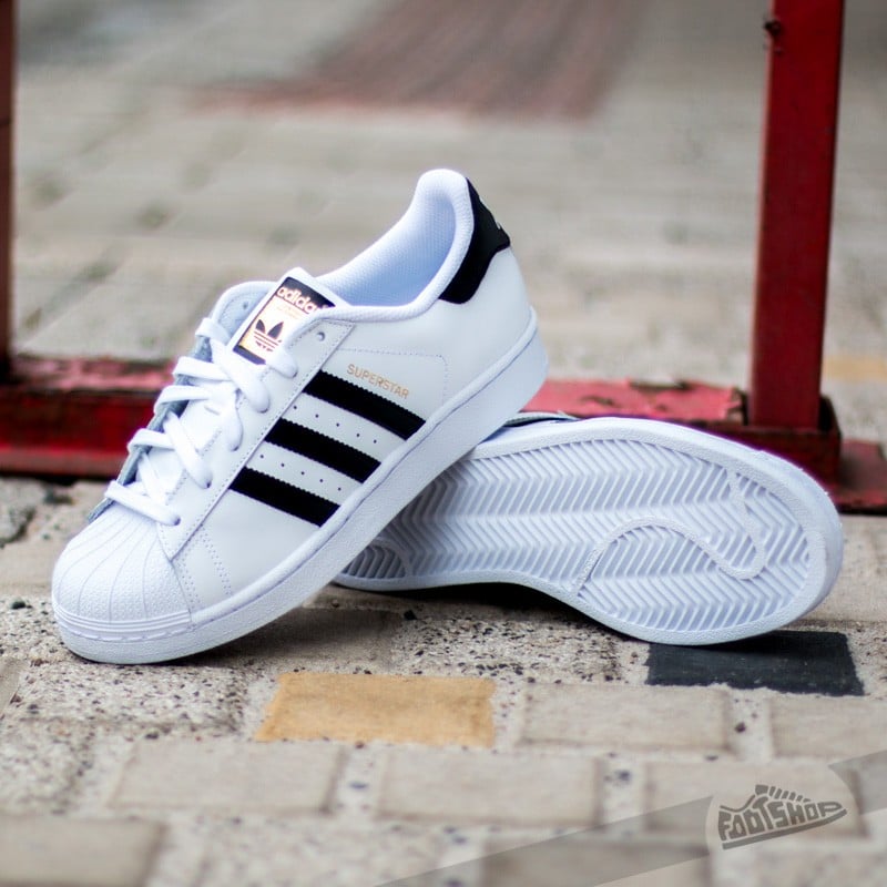 Scarpe adidas Superstar J White Black Stripes Footshop
