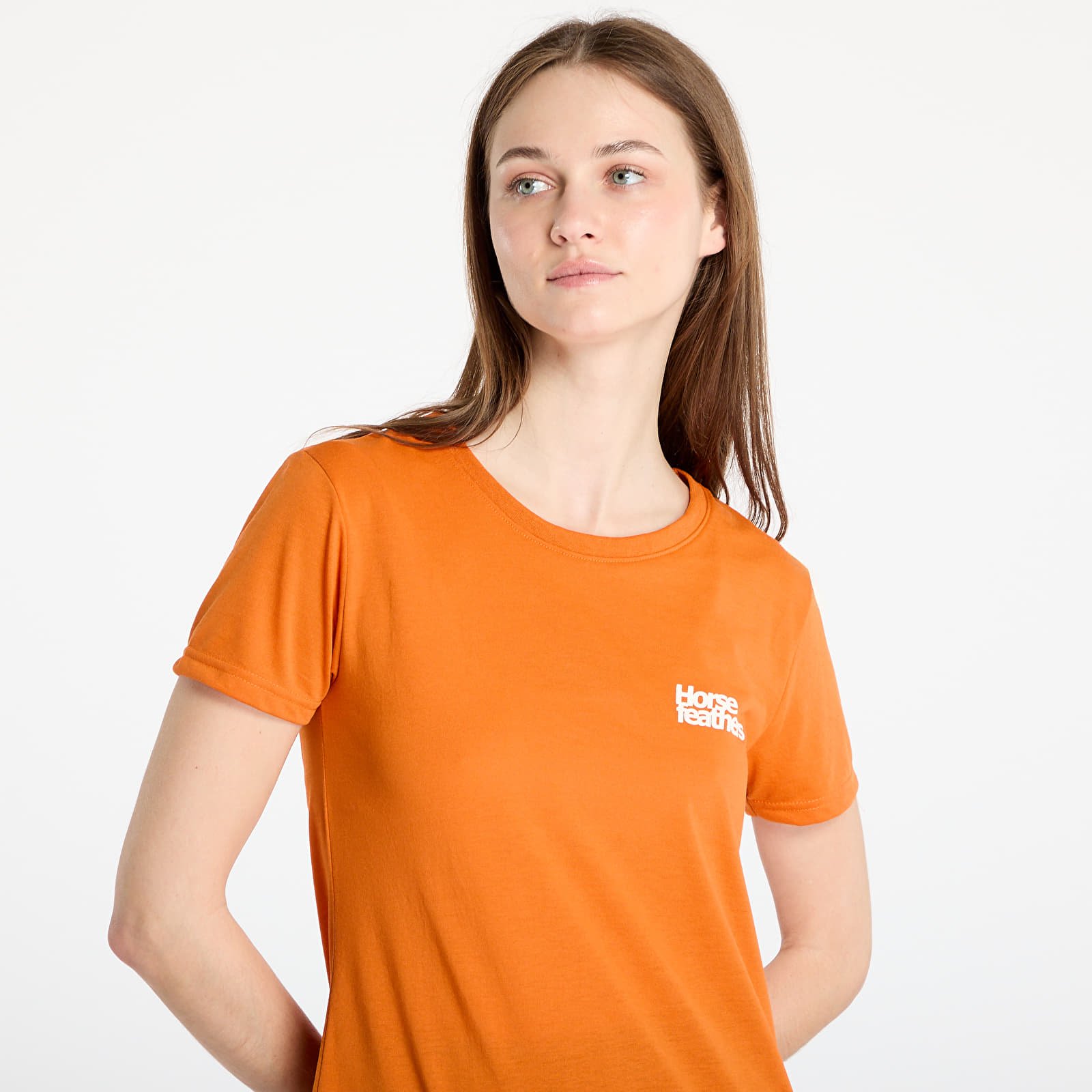Pólók Horsefeathers Leila II Tech T-Shirt Burnt Orange