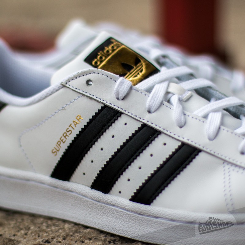 Schuhe adidas Superstar J White Black Stripes Footshop