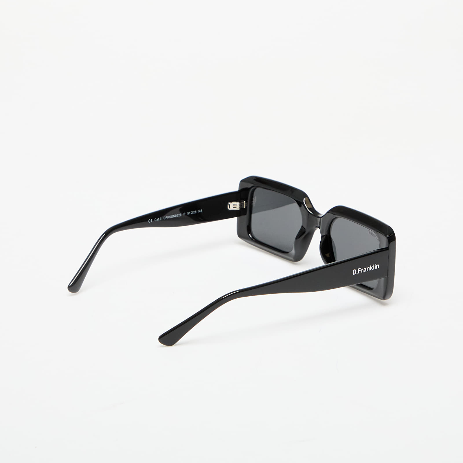 Lunettes de soleil pour hommes D.Franklin Bahamas Sunglasses Shiny Black/ Smoke