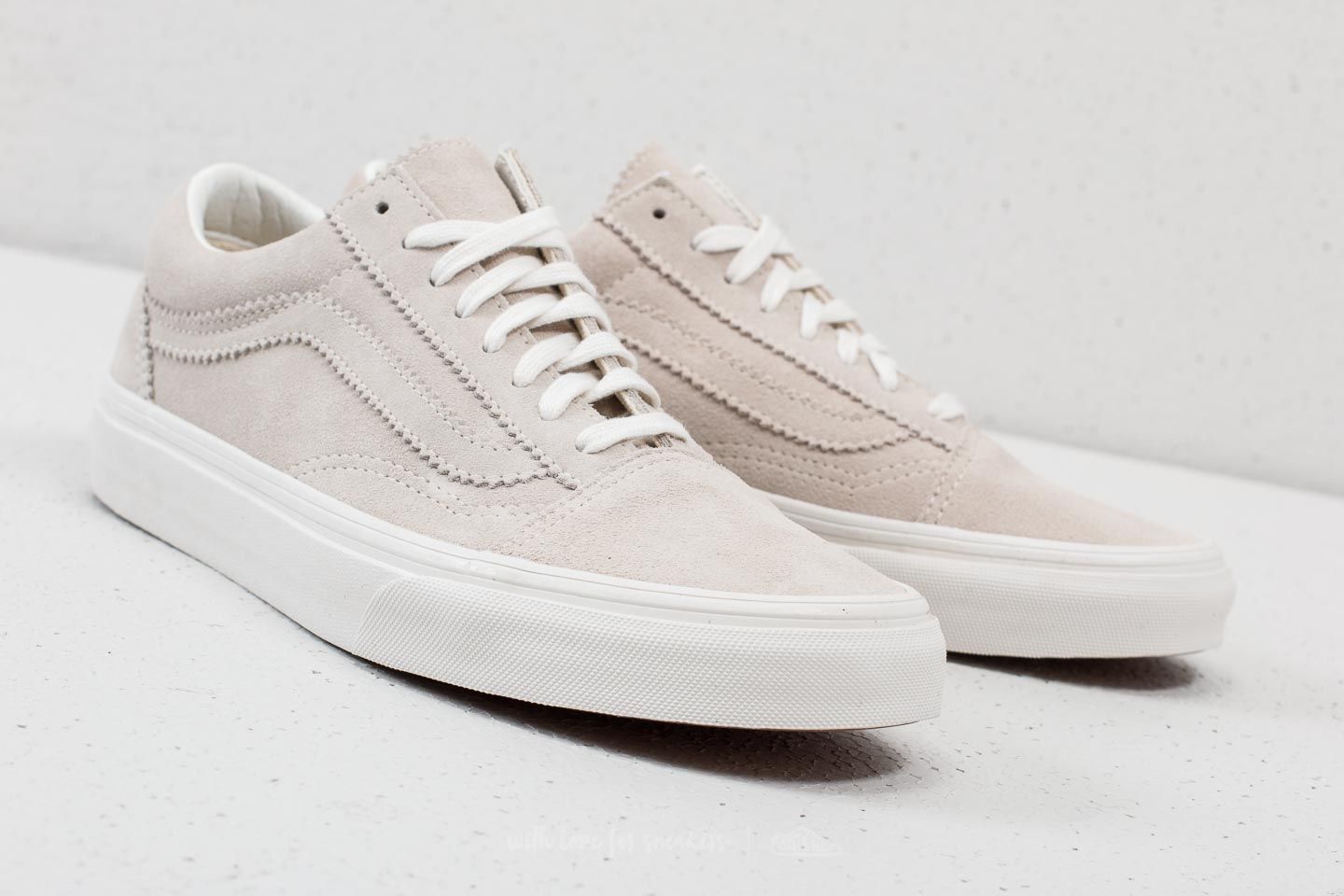 Damen Sneaker und Schuhe Vans Old Skool Pinked Suede Silver