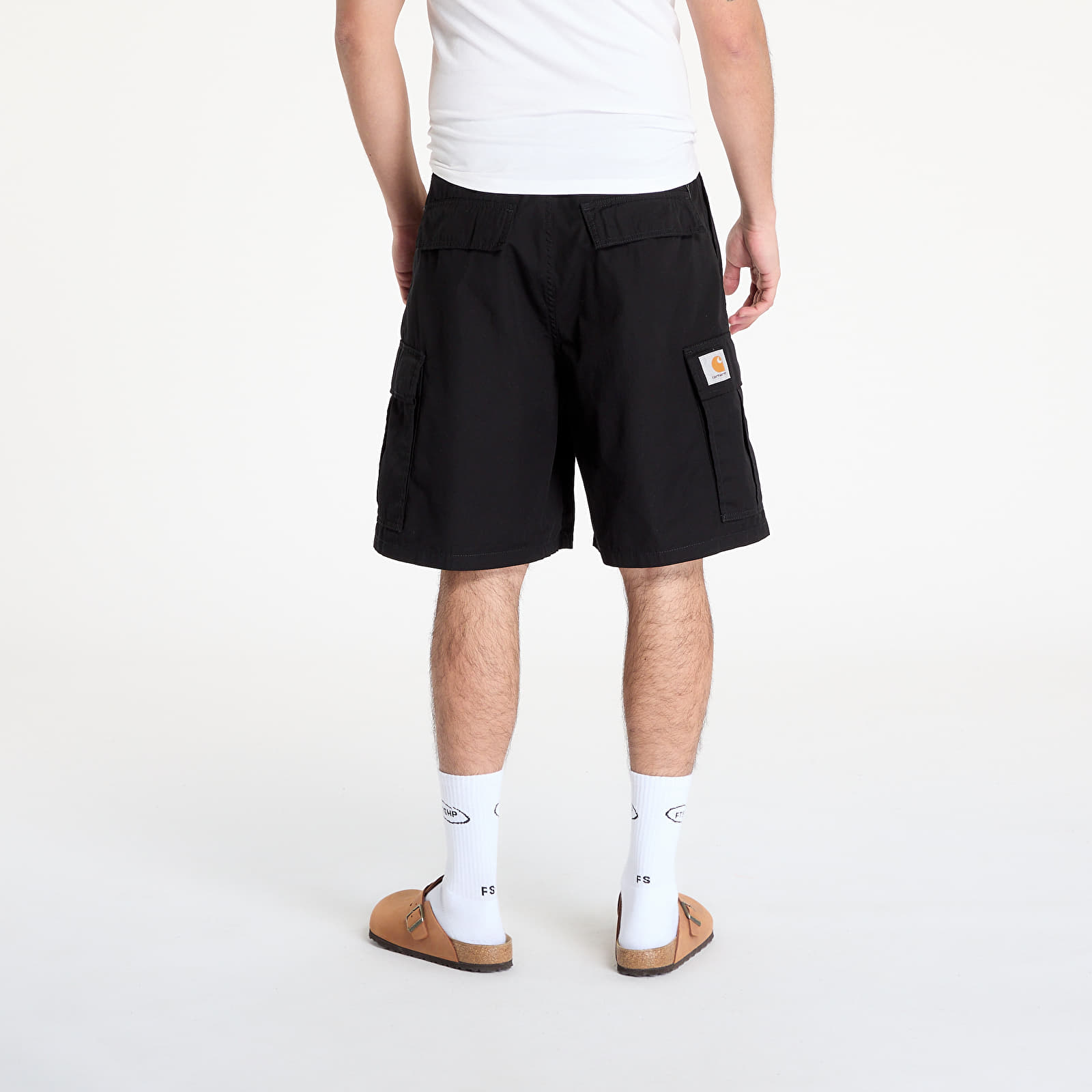 Kurzhosen Carhartt WIP Cole Cargo Short Black Rinsed