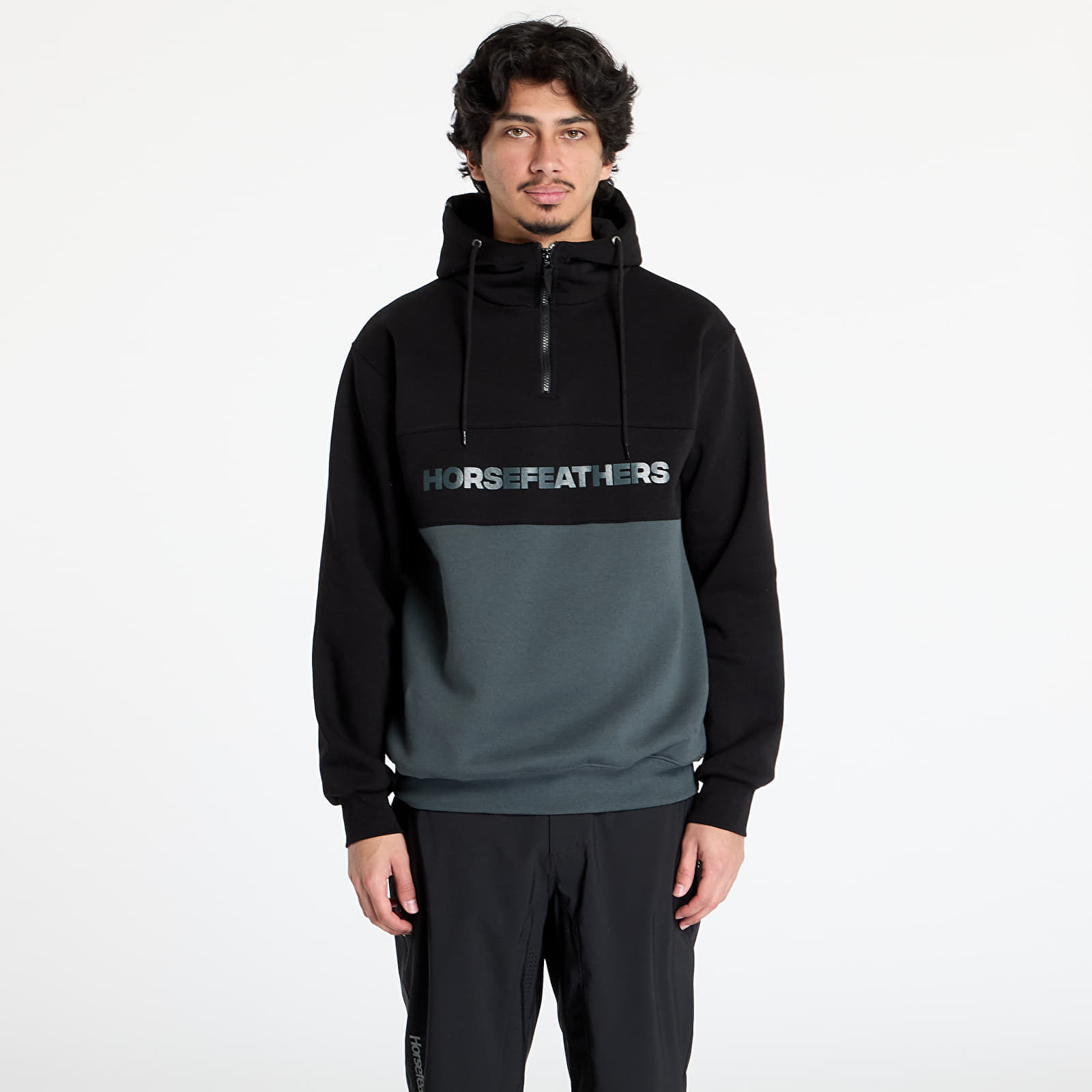 Sweatshirt Horsefeathers Fulton Sweatshirt Black/ Gray XXL