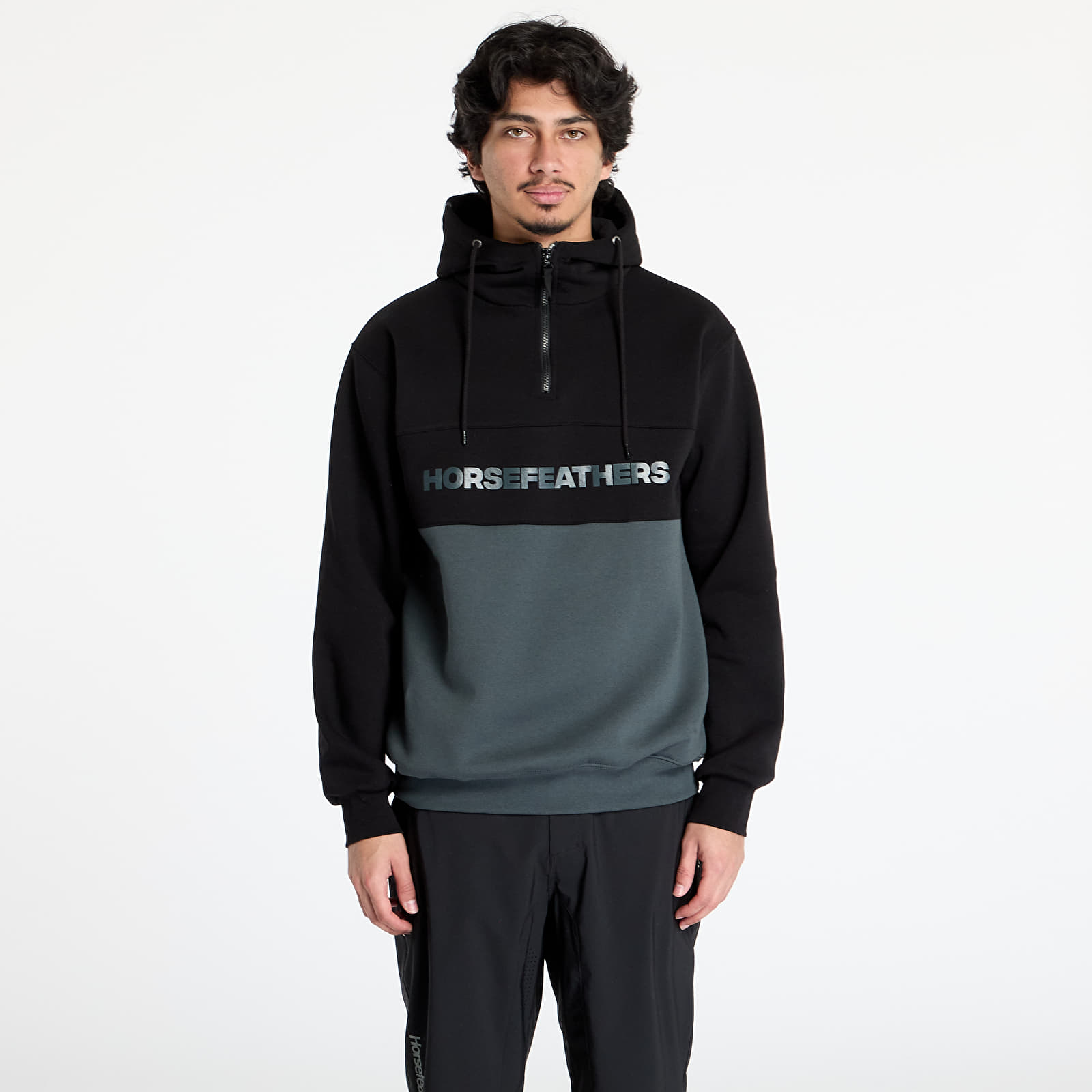 Hoodies and sweatshirts  Horsefeathers Fulton Sweatshirt Black/ Gray