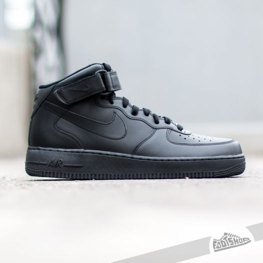 nike air force 1 mid gs black