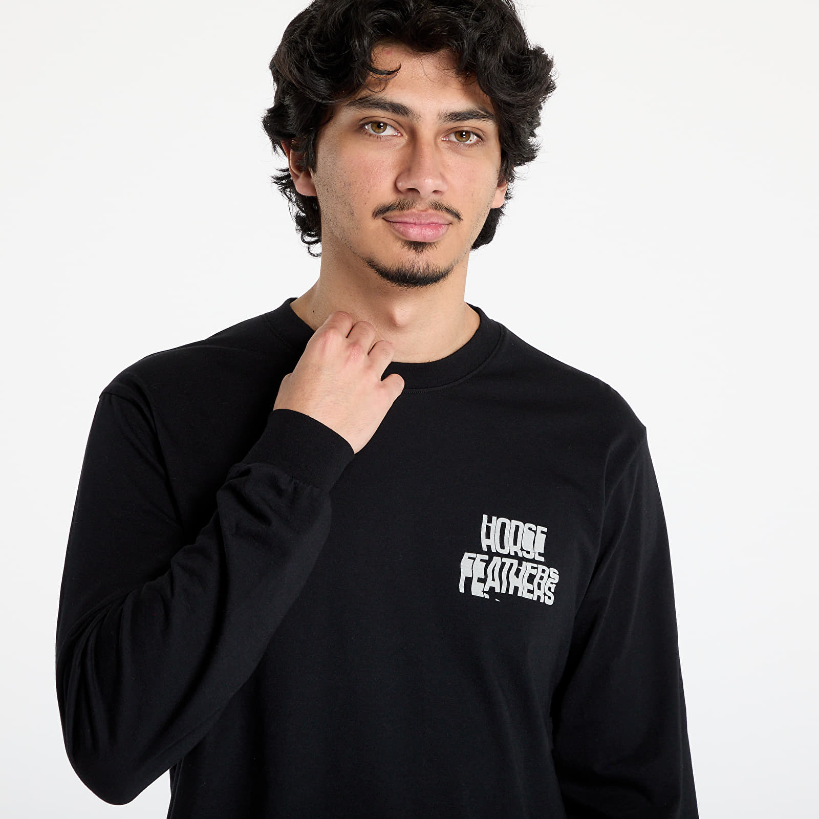 T-shirts Horsefeathers Xerox Long Sleeve T-Shirt Black