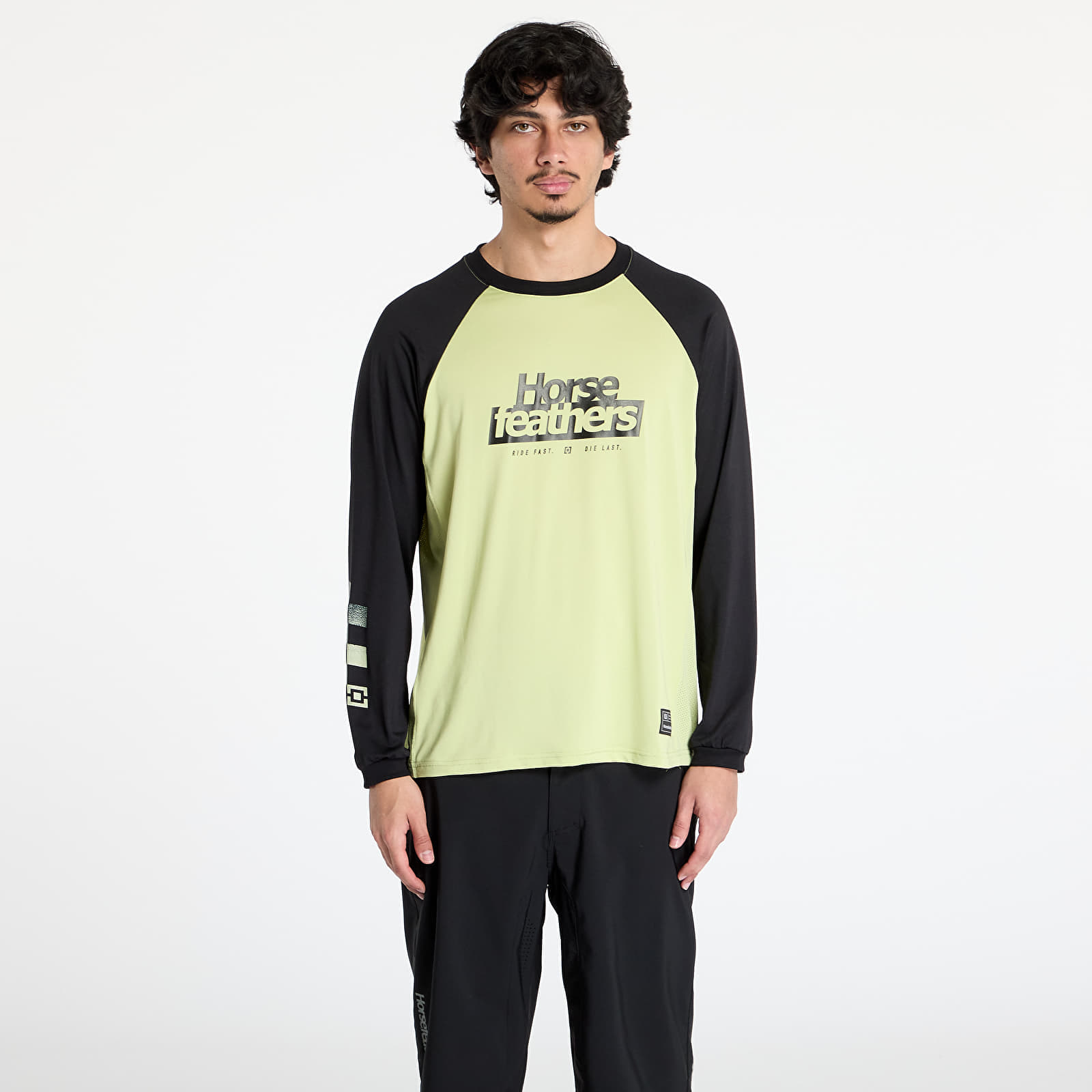 Тениска Horsefeathers Spike Long Sleeve Bike Jersey Nile/ Black M