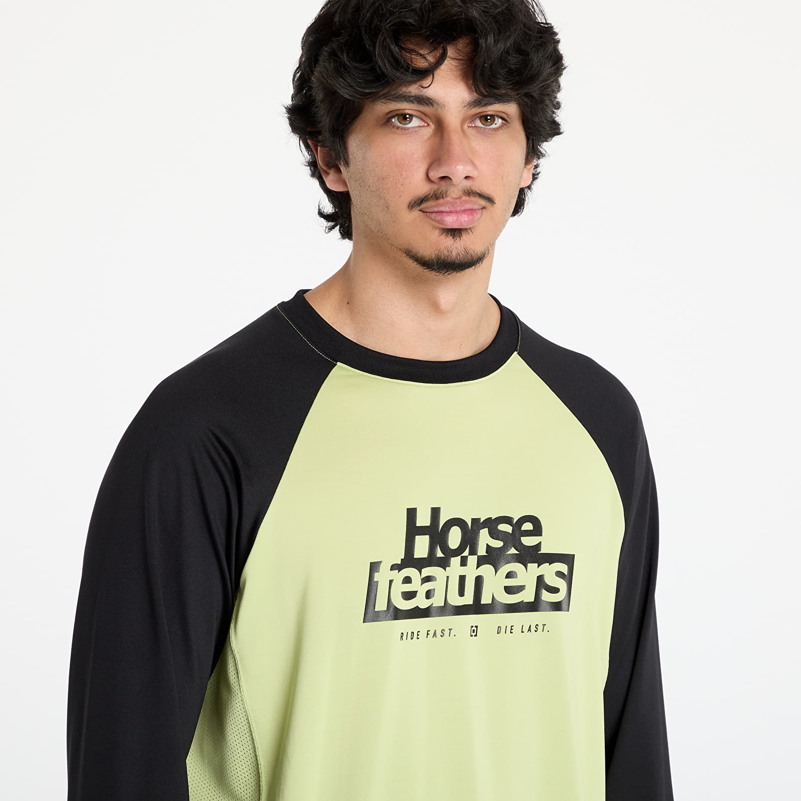 T-shirts Horsefeathers Spike Long Sleeve Bike Jersey Nile/ Black