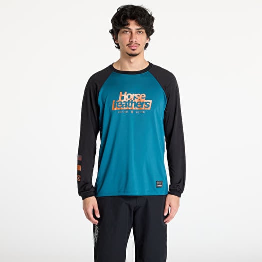Marškinėliai Horsefeathers Spike Long Sleeve Bike Jersey Petrol/ Black