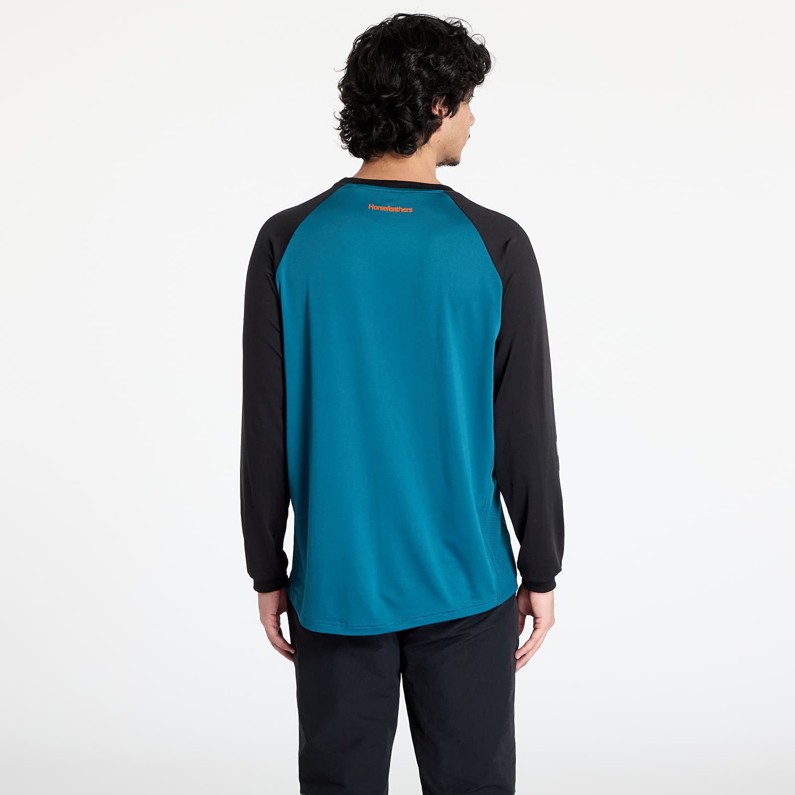 T-shirts Horsefeathers Spike Long Sleeve Bike Jersey Petrol/ Black