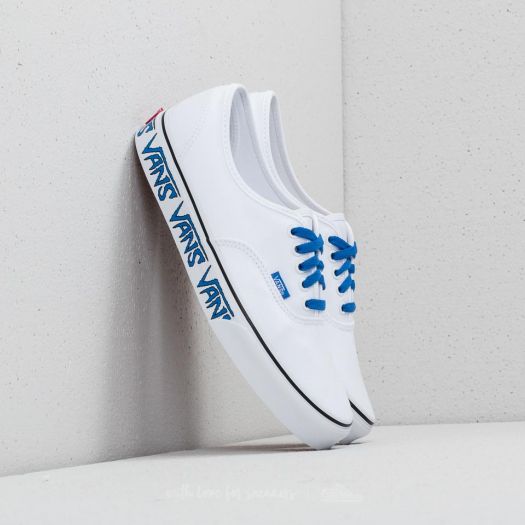 Vans authentic white blue cheap