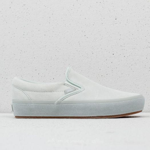 Men s shoes Vans Classic Slip On Platform Suede Outsole Blue Flow Footshop