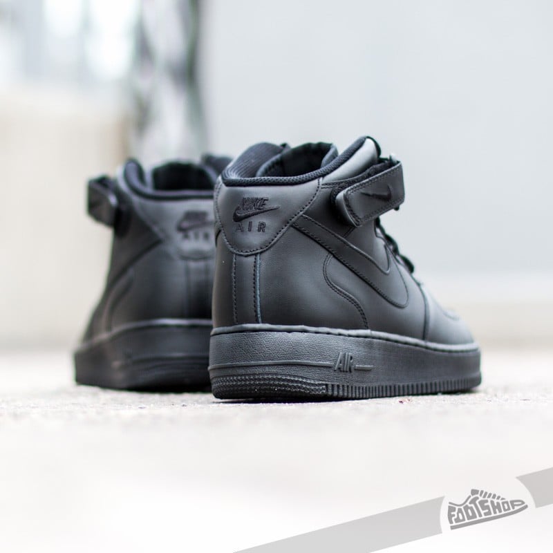 Zapatillas y zapatos para niños Nike Air Force 1 Mid (GS) Black/ Black