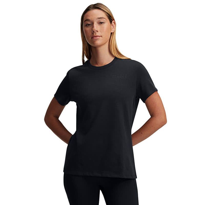 T-shirt Under Armour HWT BRANDED CORE SS Tee Black/ Black