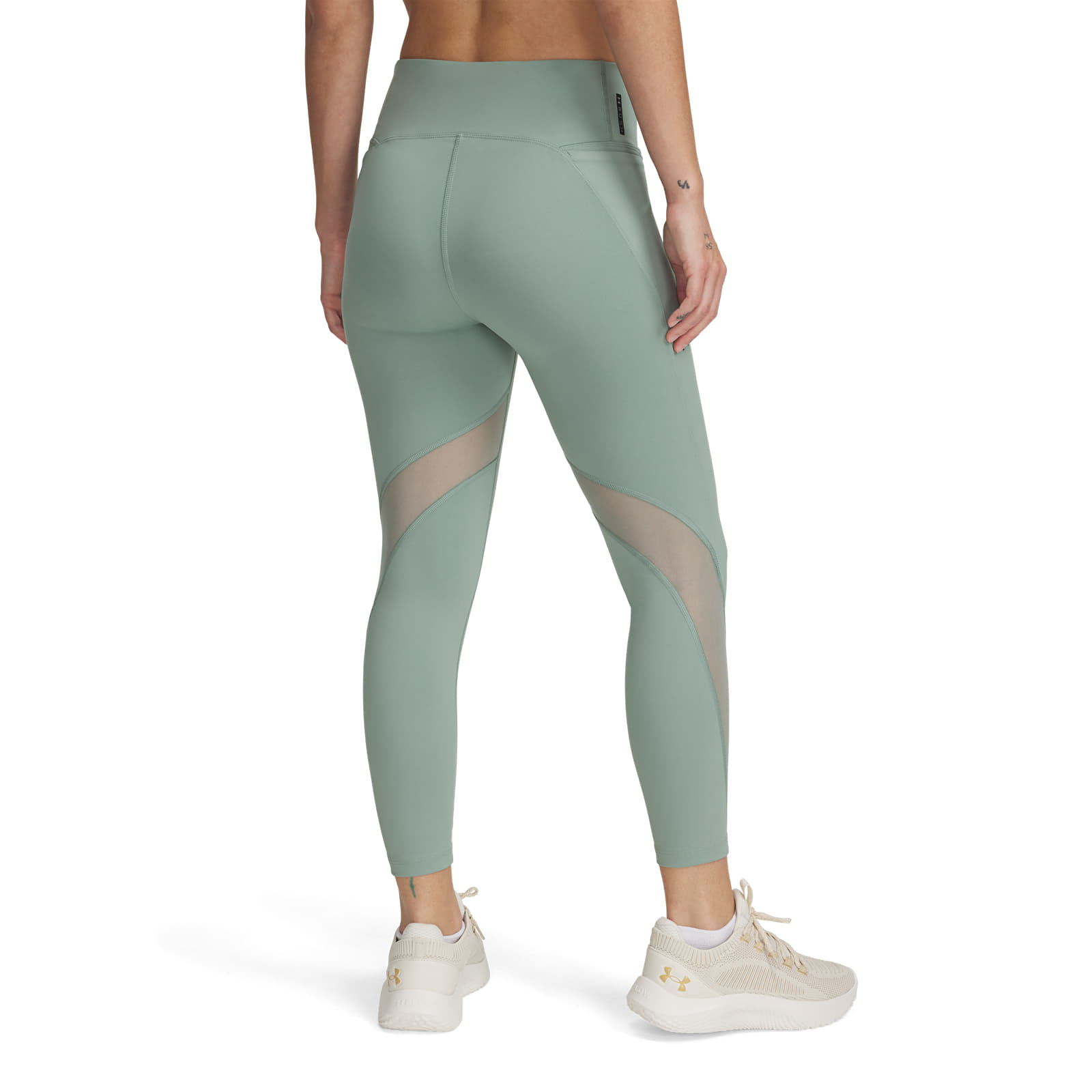 Leggings für Damen Under Armour Vanish Elite Vent Ankle Leg Silica Green/ Iridescent