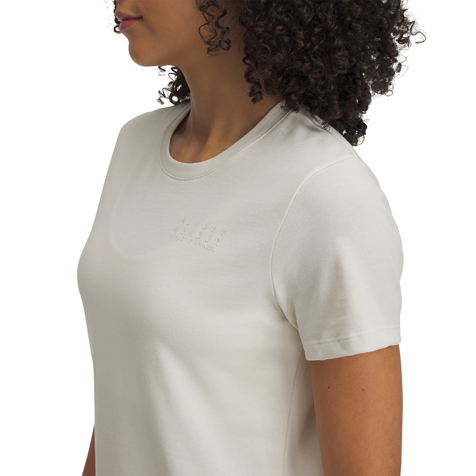 Жіночі футболки Under Armour HWT BRANDED CORE SS Tee Stone/ Stone