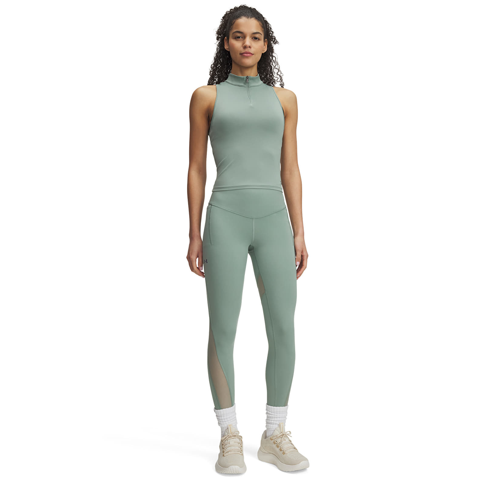 Topy Under Armour Vanish Elite Vent Tank Silica Green/ Iridescent