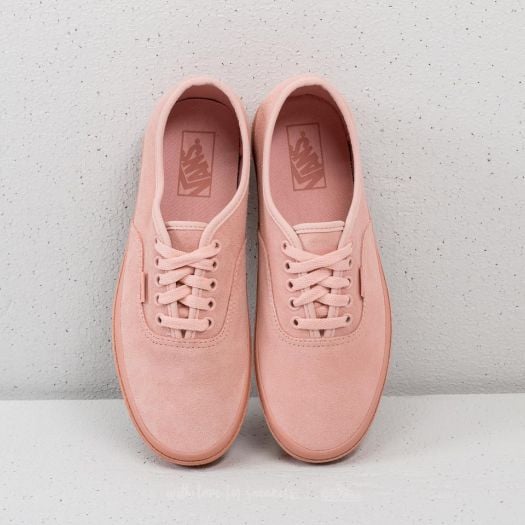 Vans pink authentic platform suede sneakers discount