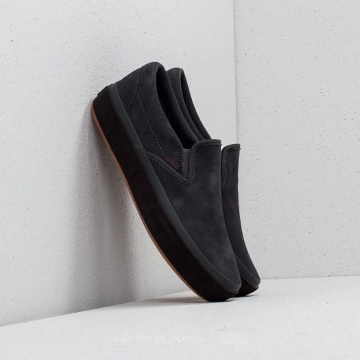Black platform vans slip on clearance