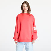 adidas Neuclassics Oversized Mock Neck Sweatshirt Real Coral/ Cream White