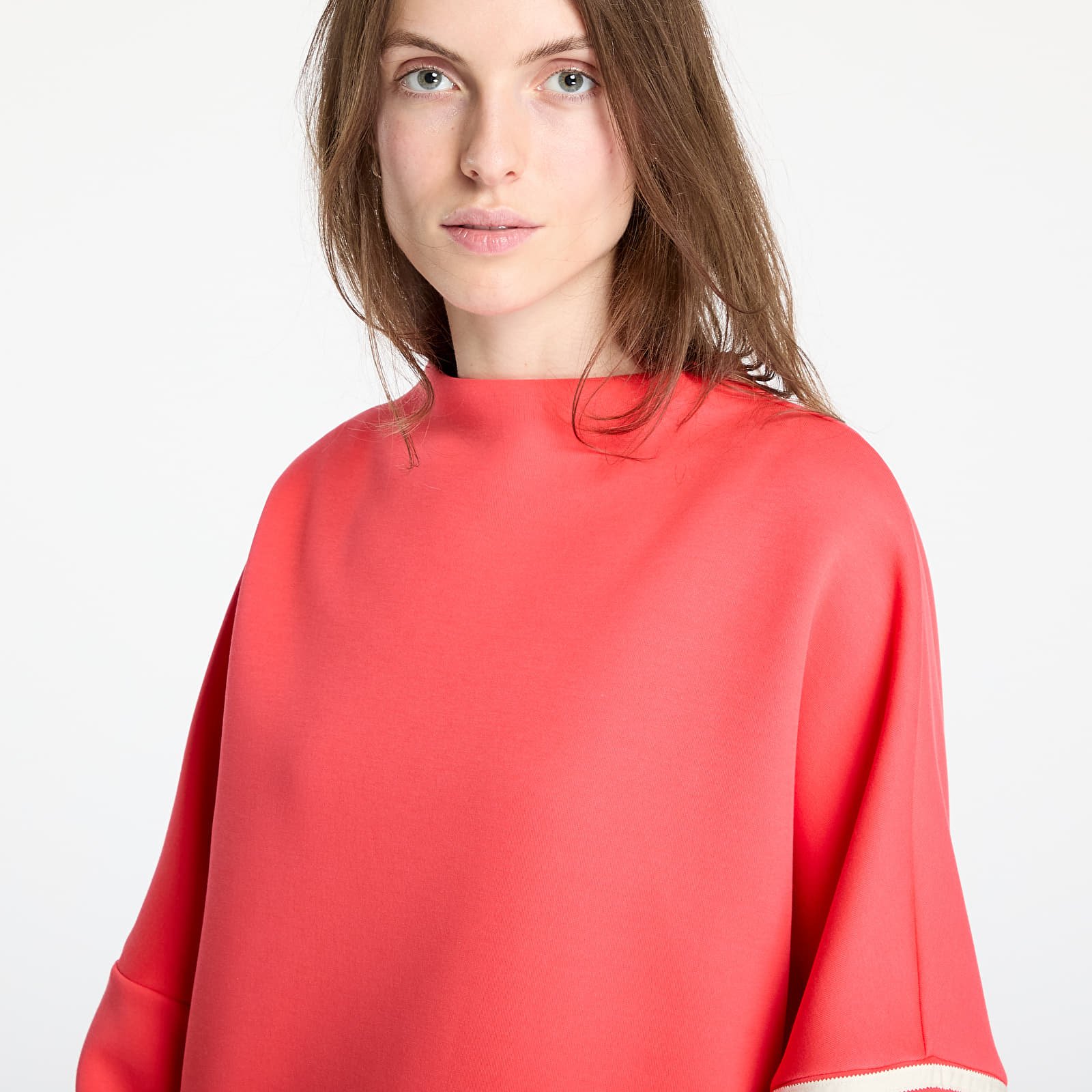 Hoodies and sweatshirts  adidas Neuclassics Oversized Mock Neck Sweatshirt Real Coral/ Cream White