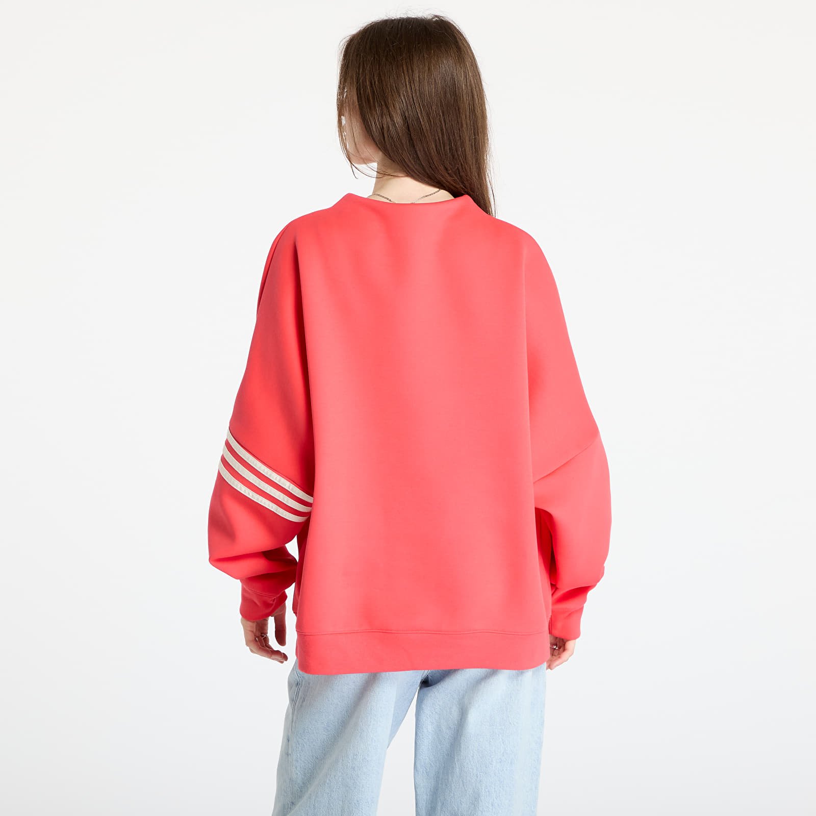 Hoodies and sweatshirts  adidas Neuclassics Oversized Mock Neck Sweatshirt Real Coral/ Cream White