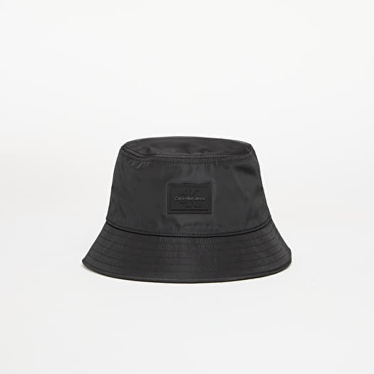 Calvin Klein Jeans Mono Logo Patch Bucket Hat Black