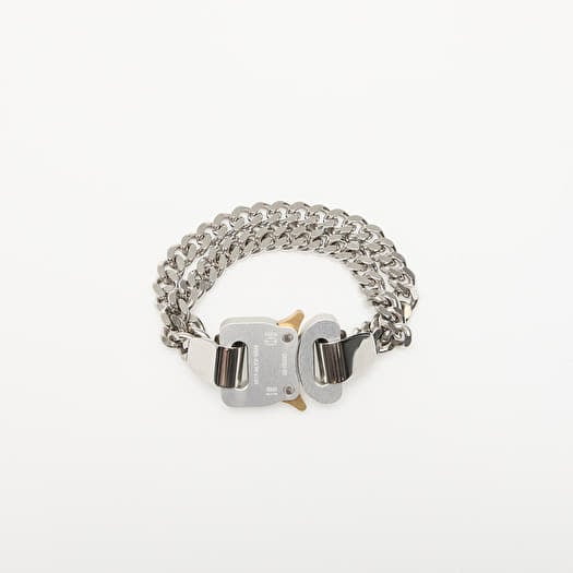 Alyx Studio 2X Chain Buckle Bracelet Silver