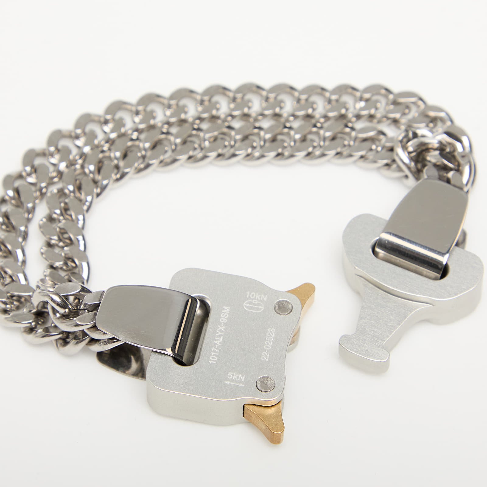 Armbänder Alyx Studio 2X Chain Buckle Bracelet Silver