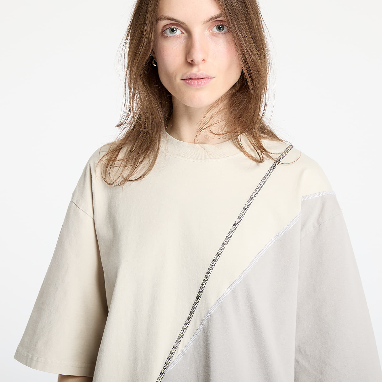 T-shirts A-COLD-WALL* Spliced T-Shirt Beige