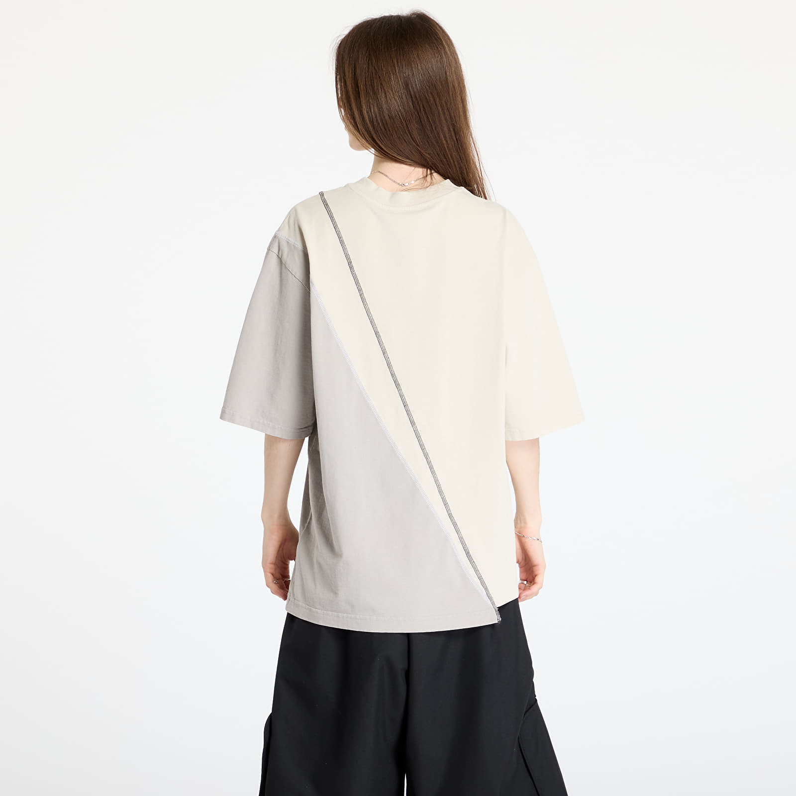 T-shirts A-COLD-WALL* Spliced T-Shirt Beige