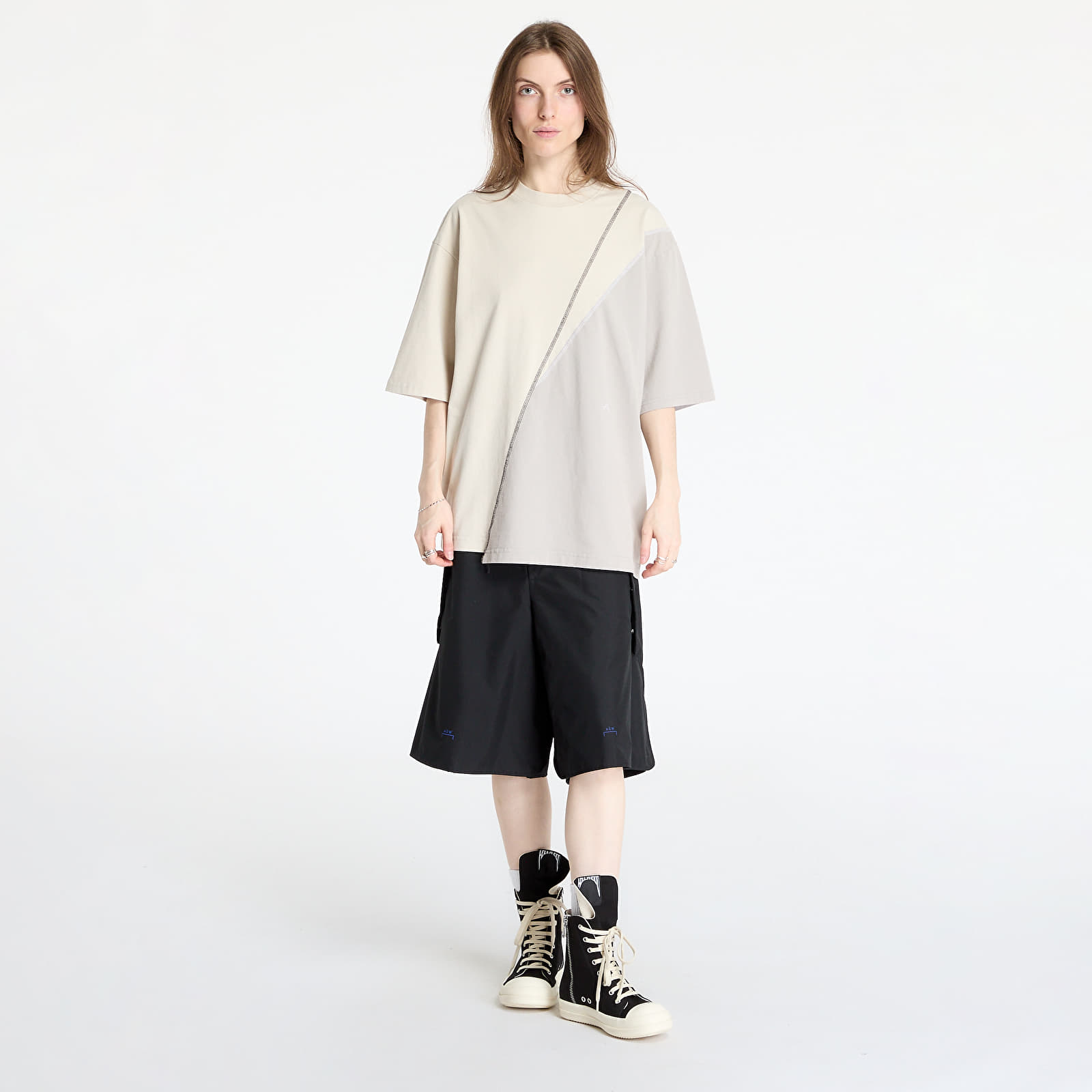 T-shirts A-COLD-WALL* Spliced T-Shirt Beige
