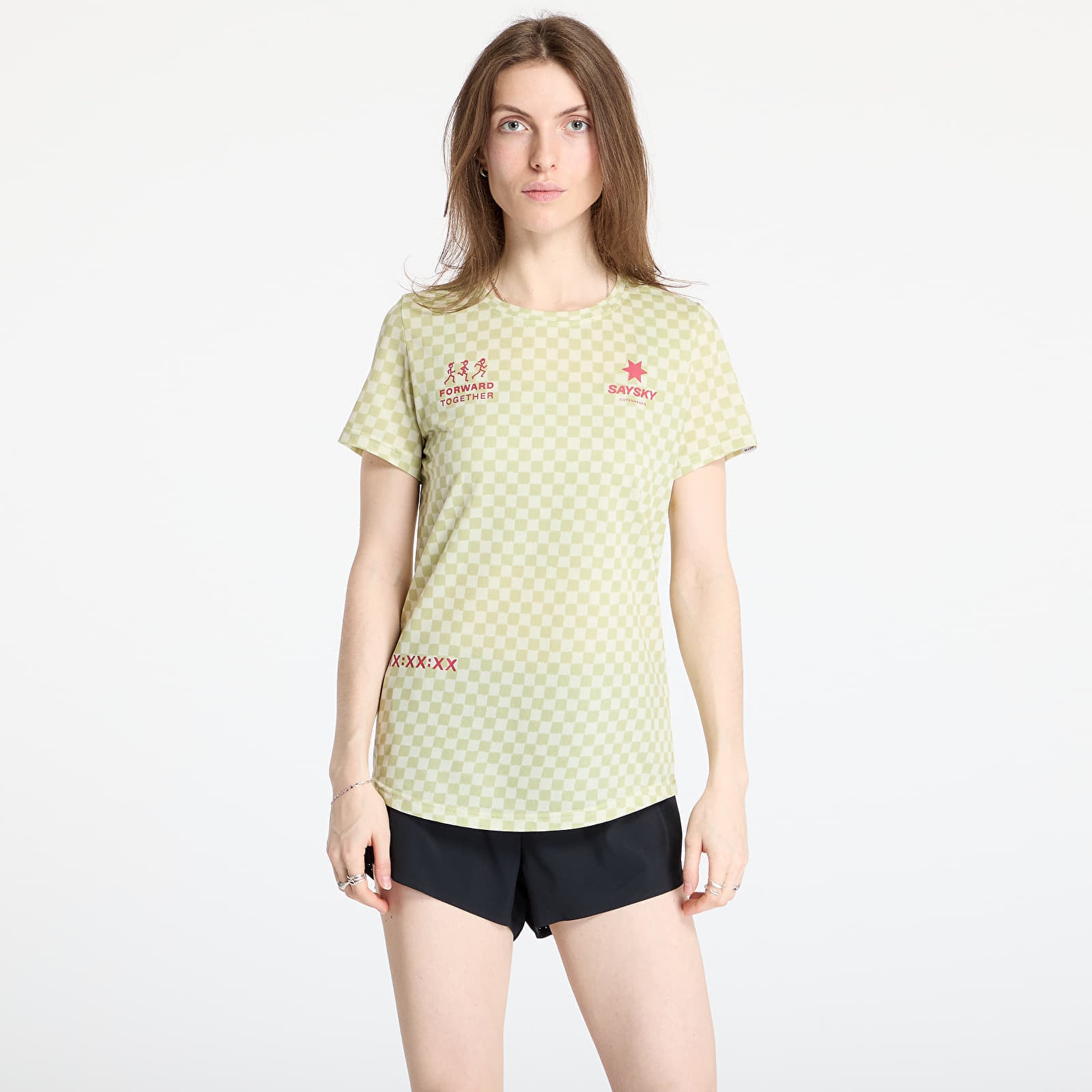 Tricou SAYSKY Checker Combat T-Shirt Green Aop L