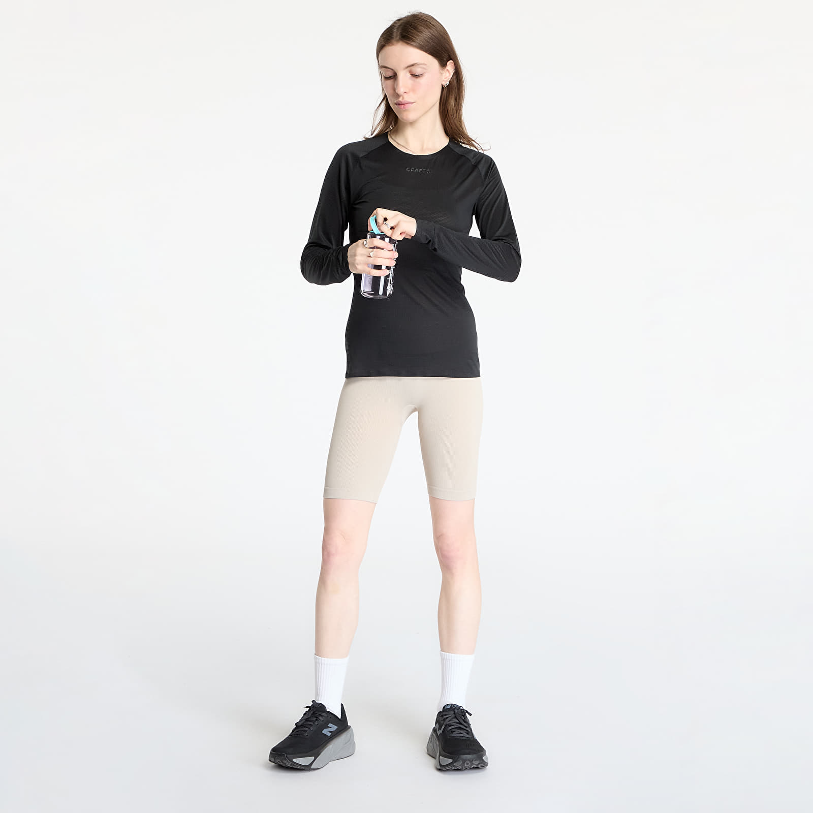 Women's T-shirts Craft Pro Dry Nanoweight Long Sleeve Tee Black