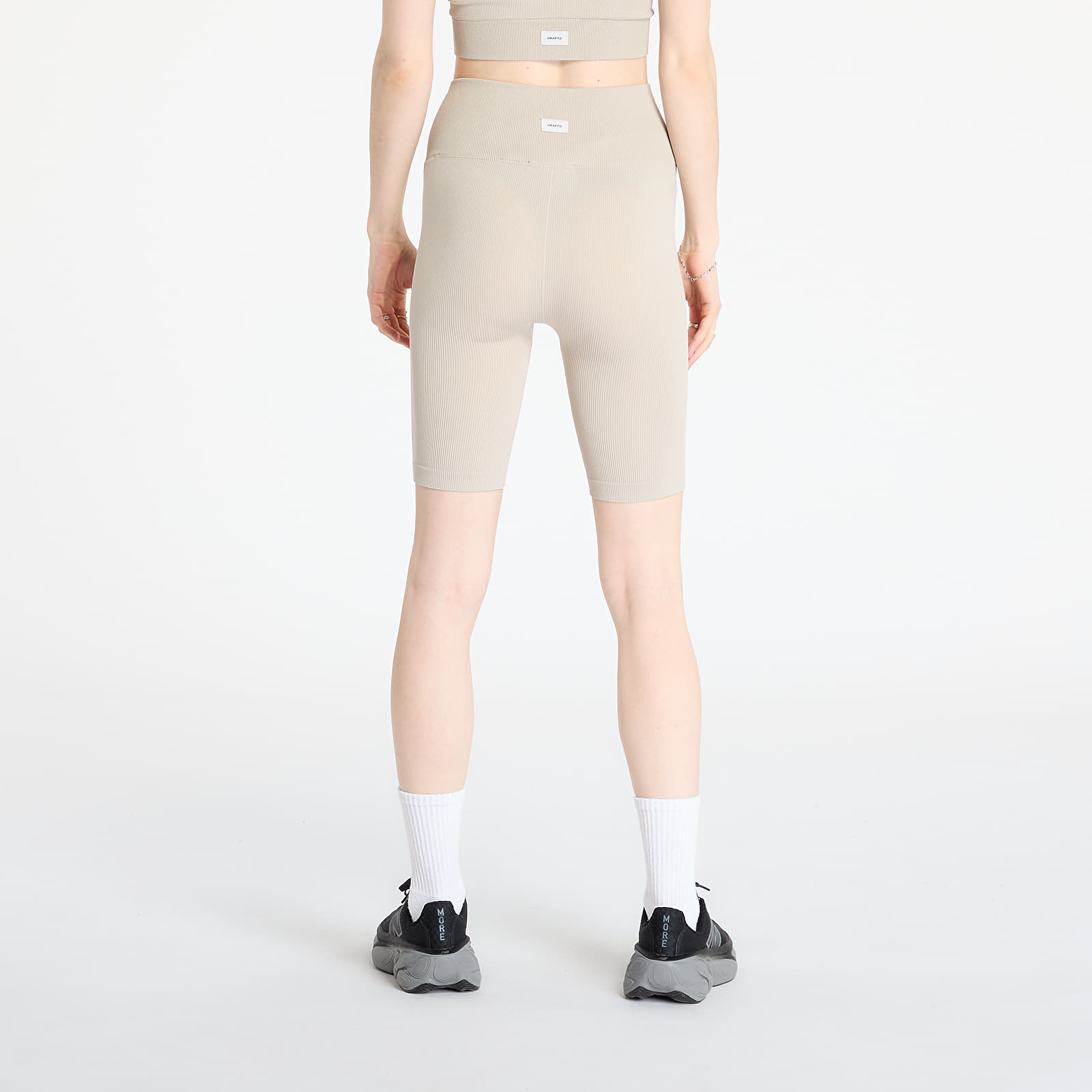 Krótkie spodenki Craft Collective Rib Short Tights Beige