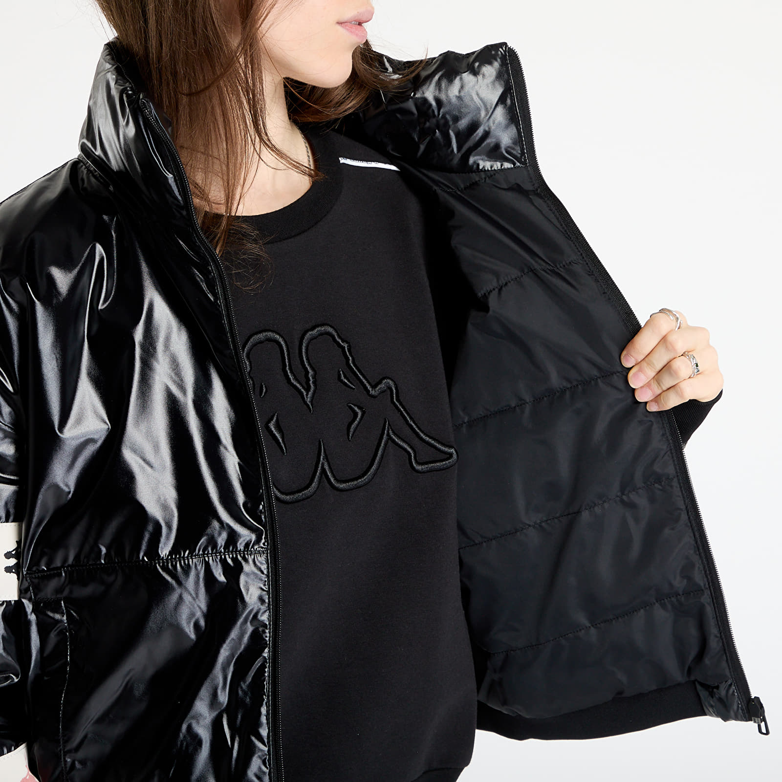 Kurtki Kappa Banda Delinao Jacket Black