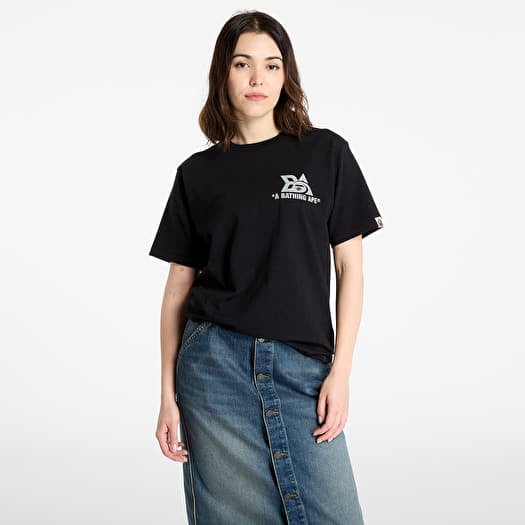 T-shirt A BATHING APE Reflector Tech Logo Tee UNISEX Black