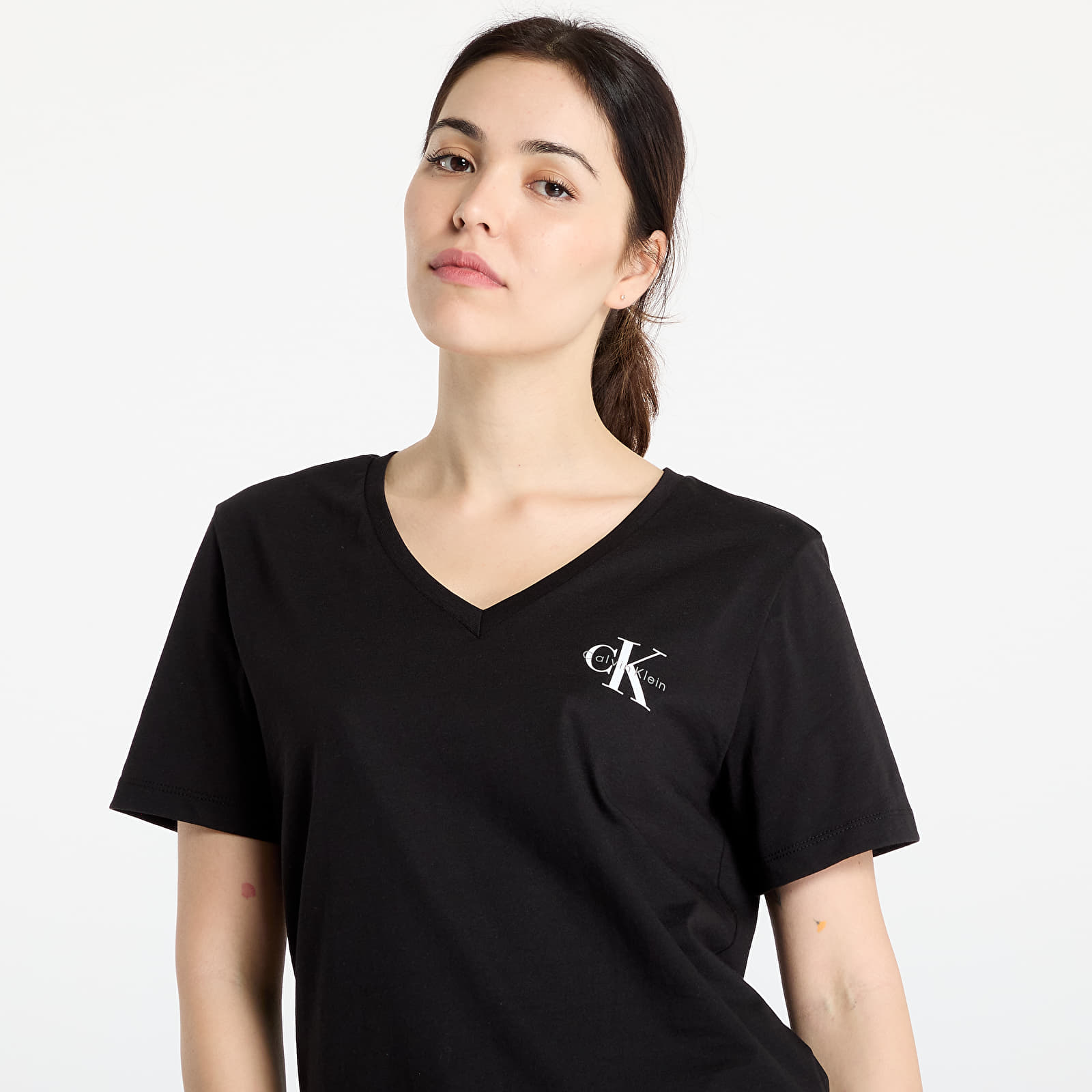 T-shirts Calvin Klein Jeans  Logo Vn 2 Pack Tee Black