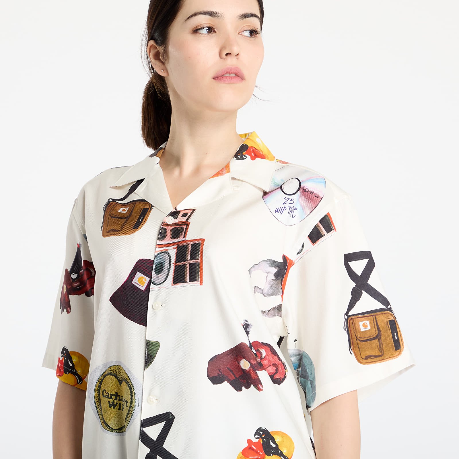 Cămăși Carhartt WIP S/S Jacob Rochester Shirt UNISEX Jacob Rochester Print/ Wax