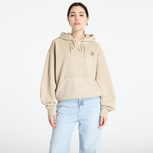 Mikina Carhartt WIP Hooded Nelson Sweat UNISEX Fleur De Sel Garment Dyed