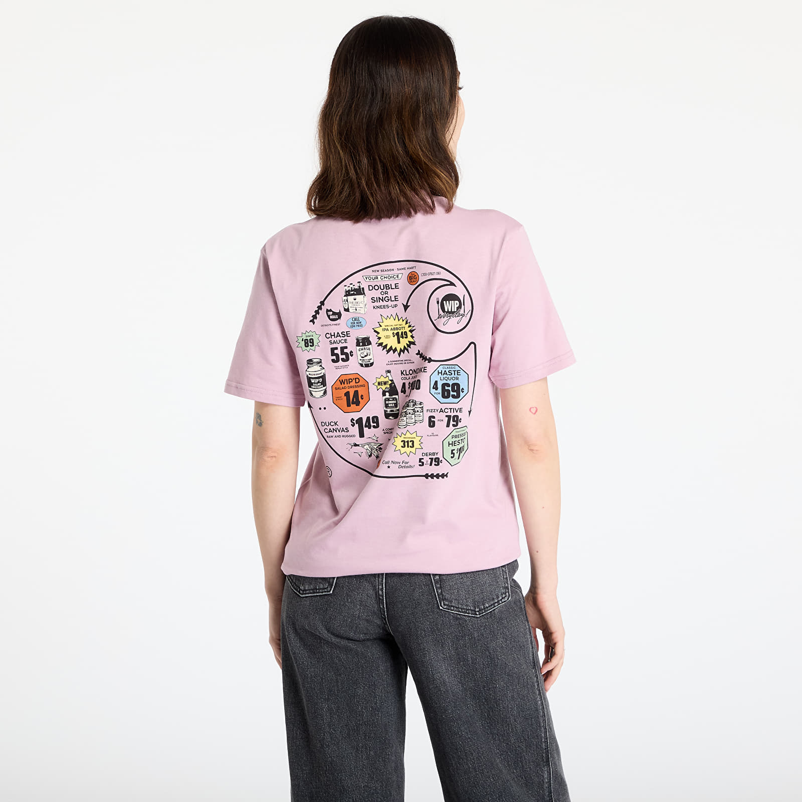 Koszulki Carhartt WIP S/S Catalogue C Logo T-Shirt UNISEX Hortensia