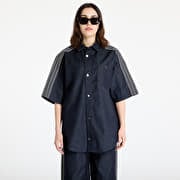 【adidas】DENIM SHORT SLEEVE SHIRT★デニム半袖シャツ★BLACK アディダス デニム半袖シャツ - ブルー | アディダス ジャパン