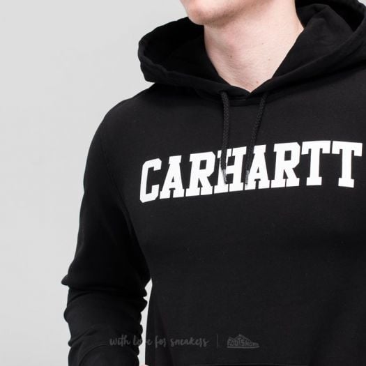 Hoodies and sweatshirts Carhartt WIP College Hoodie Black White Footshop